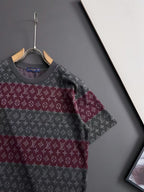Louis Vuitton - Monogram Striped Knit T-Shirt