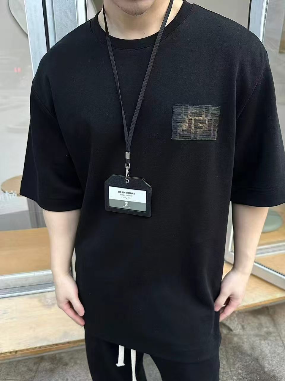 Fendi - FF Patch Pocket T-Shirt in Black