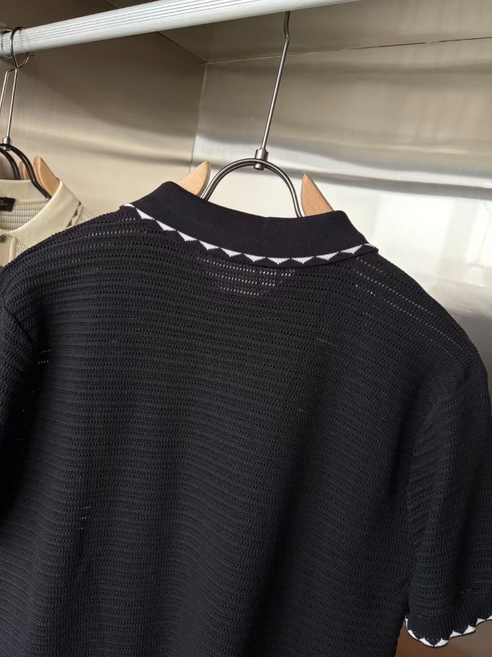 Loro Piana - Diamond-Stitch Knit Polo