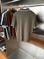 Loro Piana - Diamond-Stitch Knit Polo