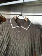 Loro Piana - Diamond-Stitch Knit Polo