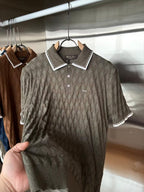 Loro Piana - Diamond-Stitch Knit Polo