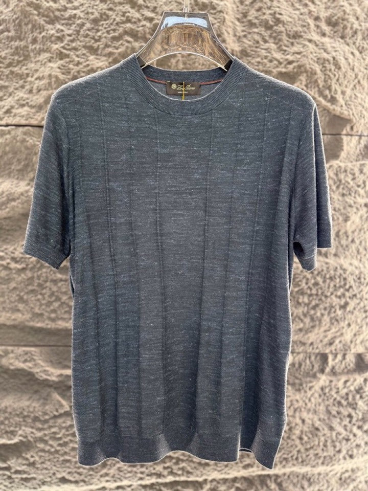 Loro Piana - Vertical-Stripe Knit T-Shirt