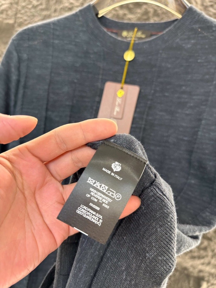 Loro Piana - Vertical-Stripe Knit T-Shirt