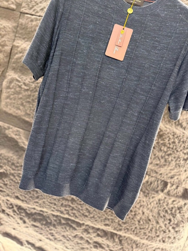 Loro Piana - Vertical-Stripe Knit T-Shirt
