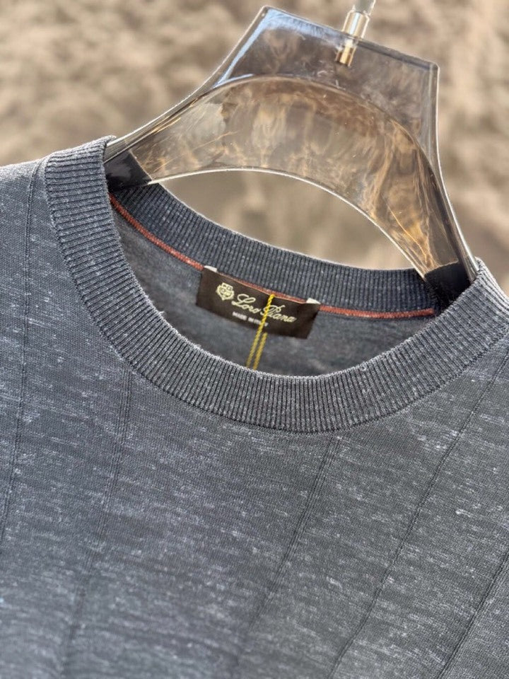 Loro Piana - Vertical-Stripe Knit T-Shirt