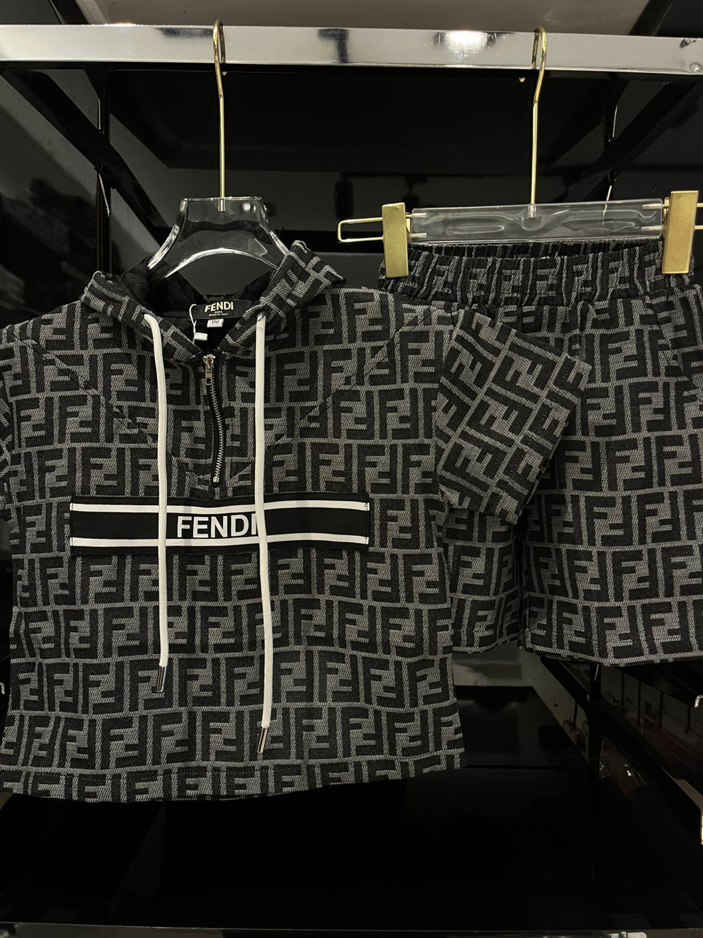 Fendi - Kids FF Monogram Hooded Set