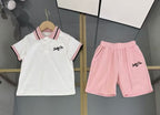 Dior - Kids Logo Polo and Shorts Set