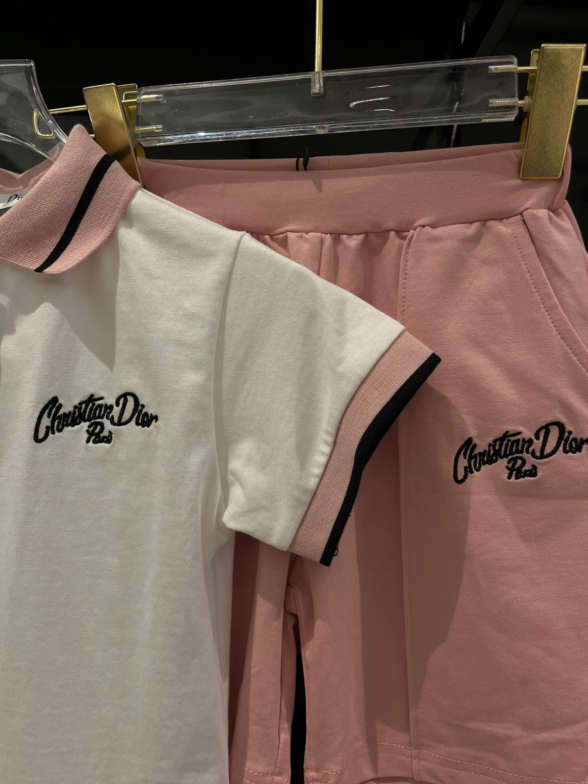 Dior - Kids Logo Polo and Shorts Set