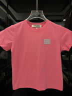 Miu Miu - Girls' Metallic Pleated Skirt and T-Shirt Ensemble