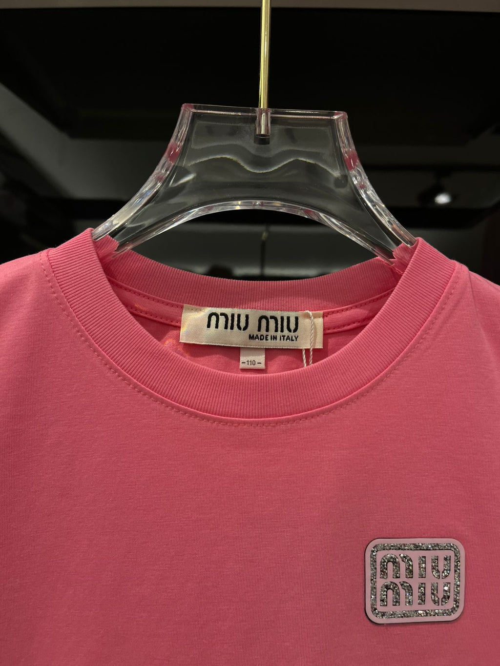 Miu Miu - Girls' Metallic Pleated Skirt and T-Shirt Ensemble