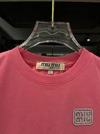 Miu Miu - Girls' Metallic Pleated Skirt and T-Shirt Ensemble