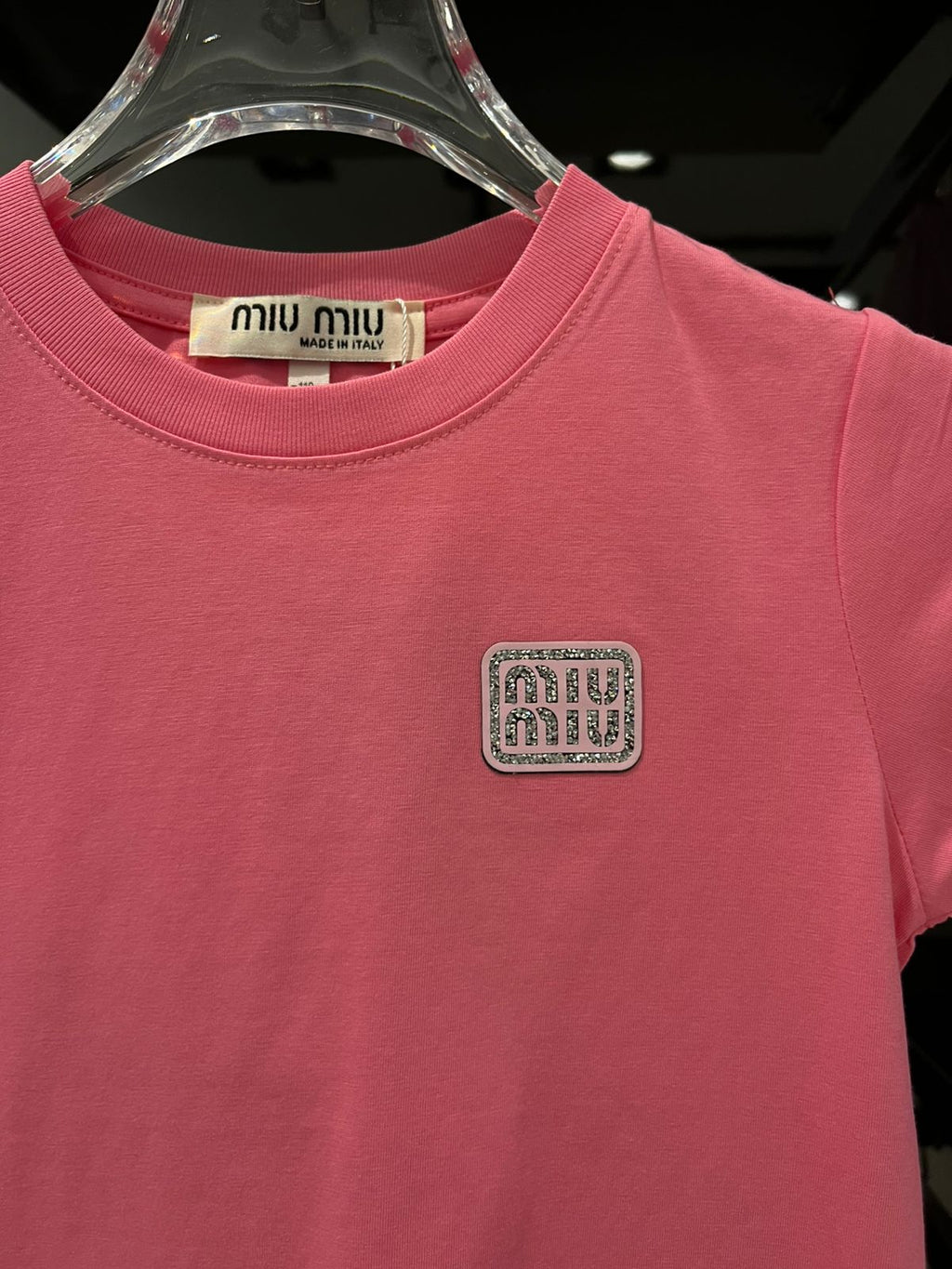 Miu Miu - Girls' Metallic Pleated Skirt and T-Shirt Ensemble