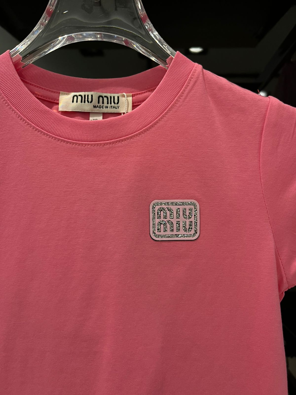 Miu Miu - Girls' Metallic Pleated Skirt and T-Shirt Ensemble