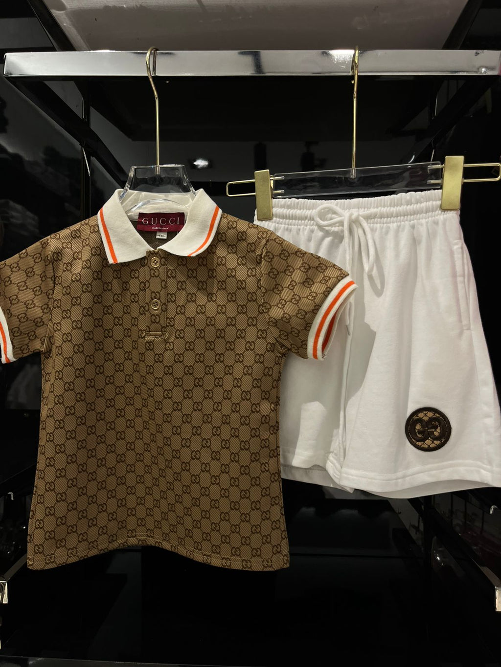 Gucci - Kids Double G Geometric Knit Set