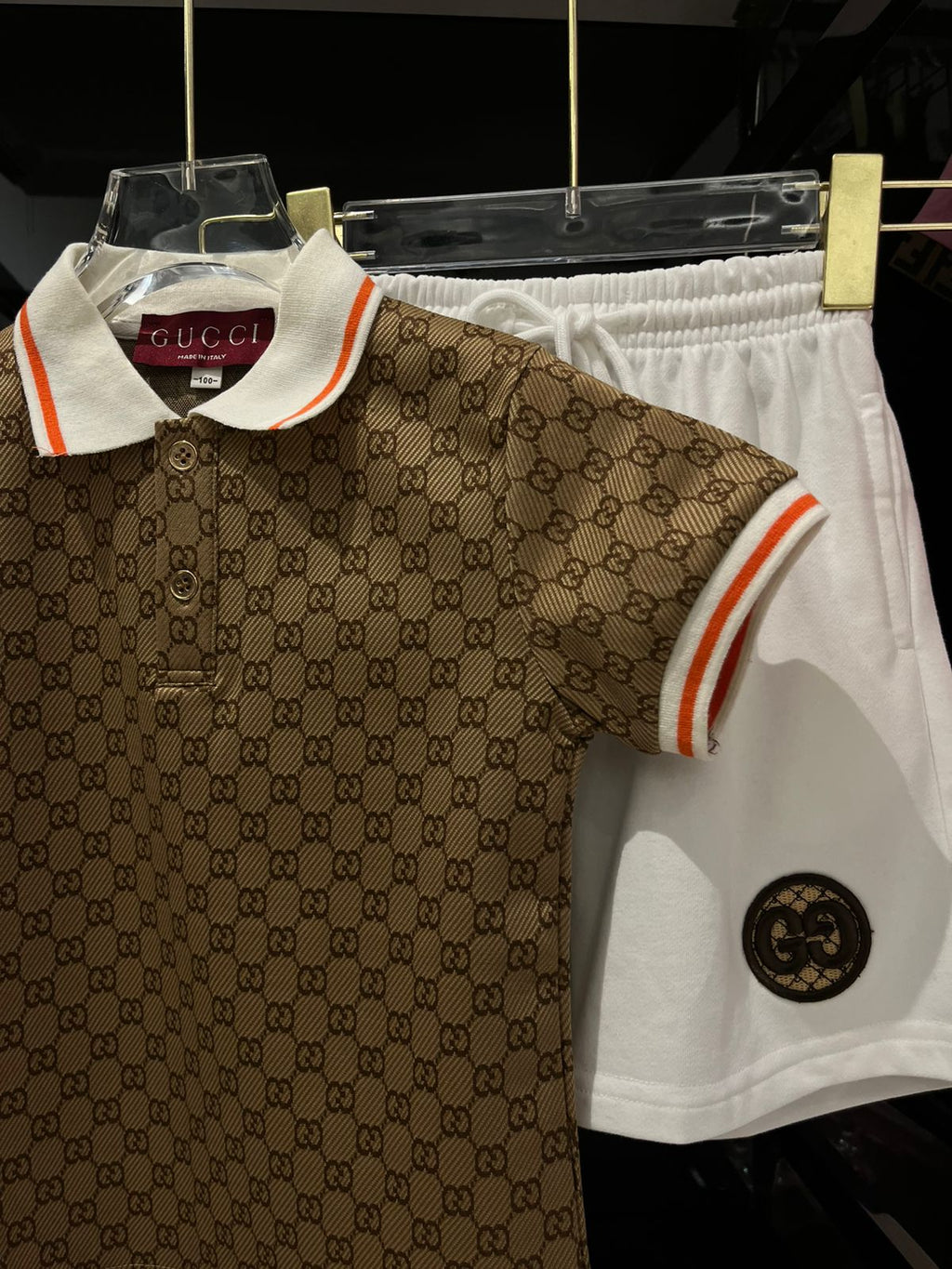 Gucci - Kids Double G Geometric Knit Set