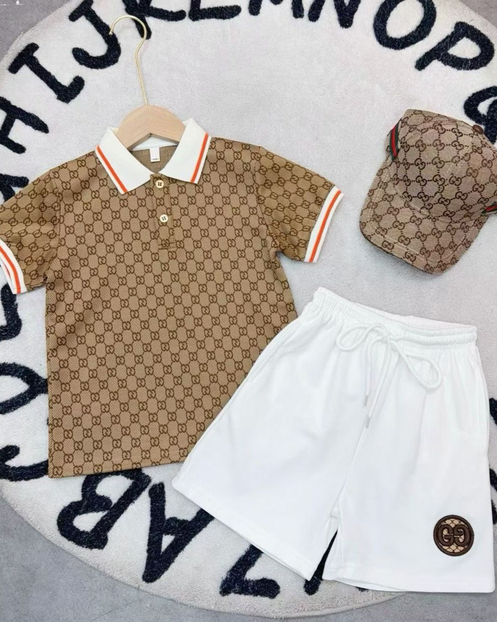 Gucci - Kids Double G Geometric Knit Set