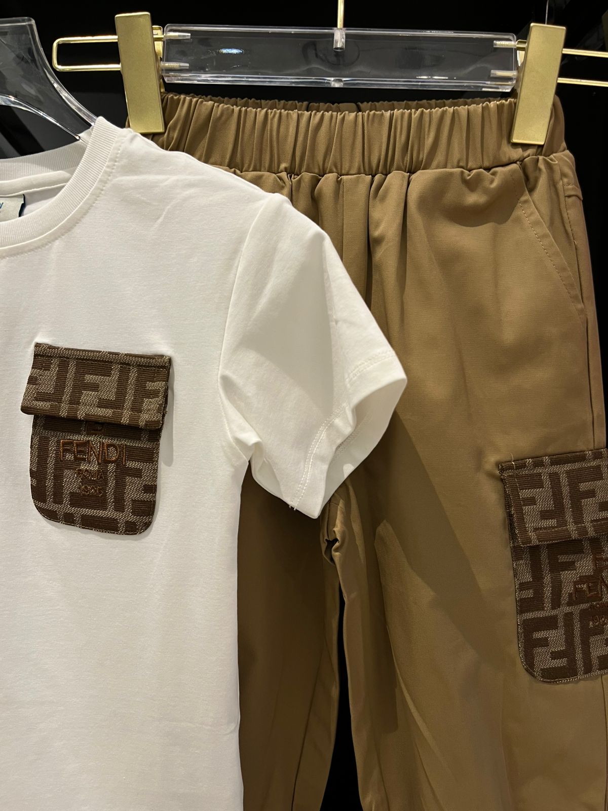 Fendi - Kids FF Monogram Pocket Set