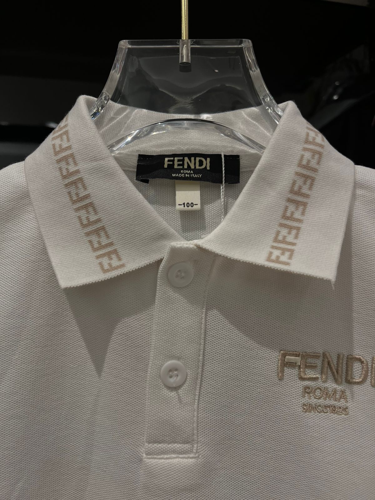 Fendi - Kids Embroidered Logo Polo and Chino Set