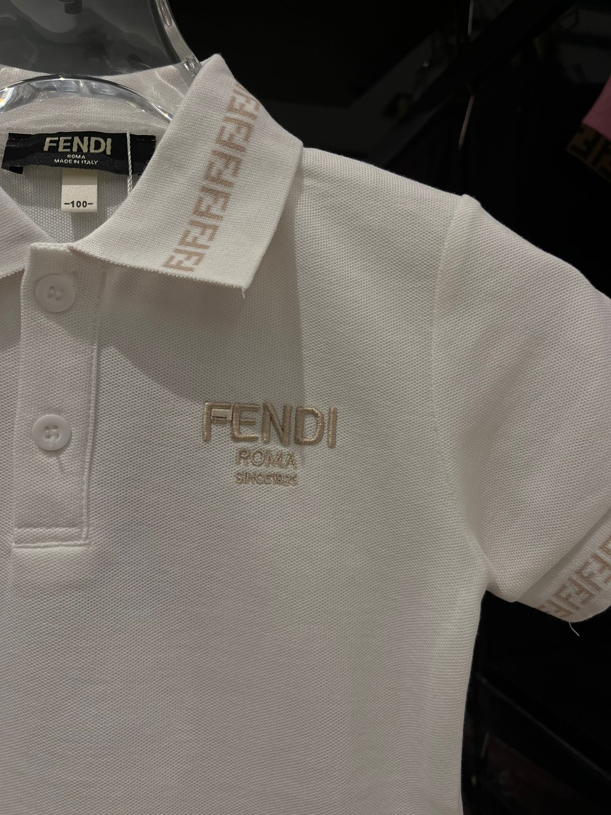 Fendi - Kids Embroidered Logo Polo and Chino Set