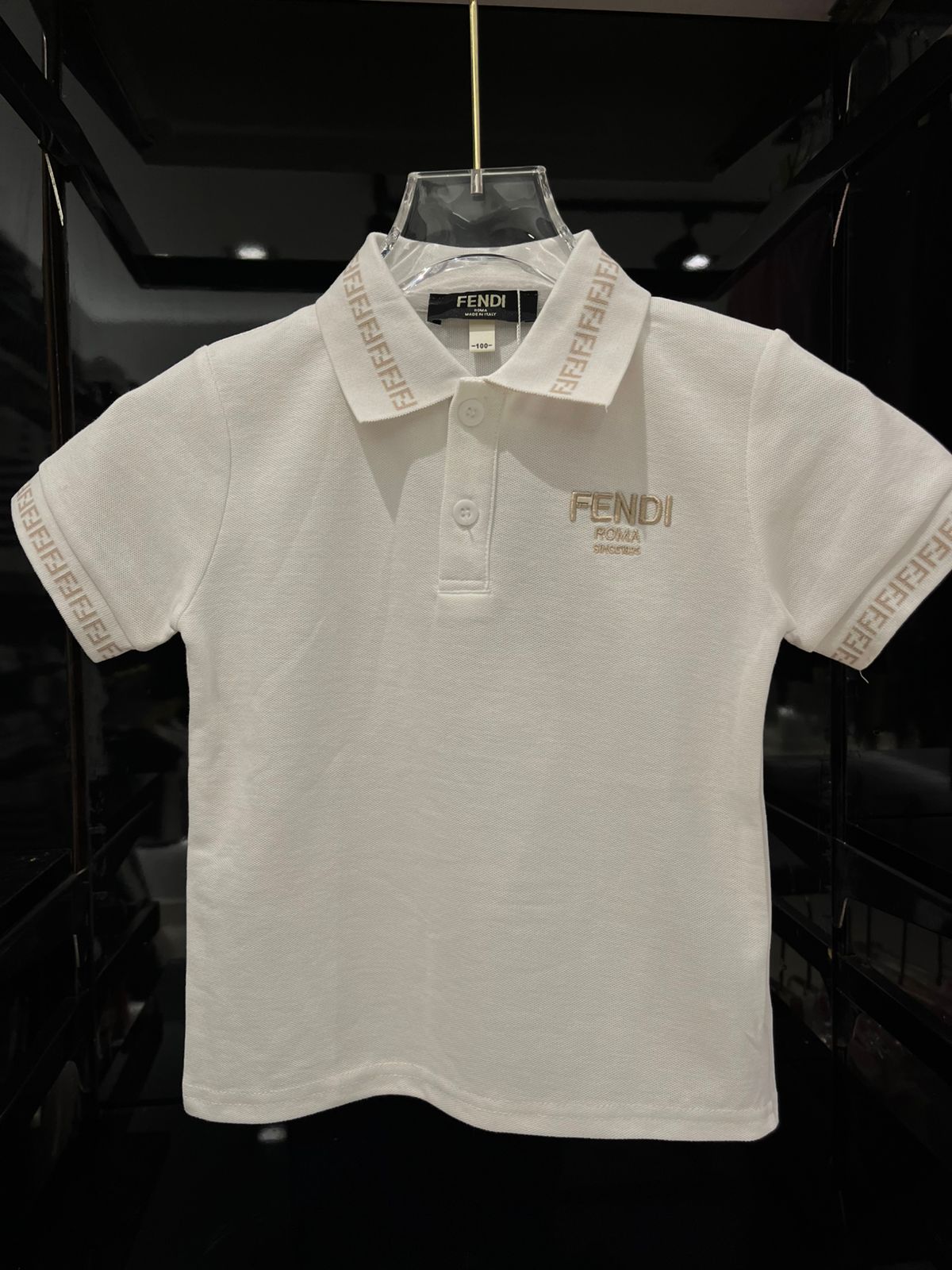 Fendi - Kids Embroidered Logo Polo and Chino Set
