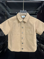 Fendi - Kids Embroidered FF Linen-Blend Set
