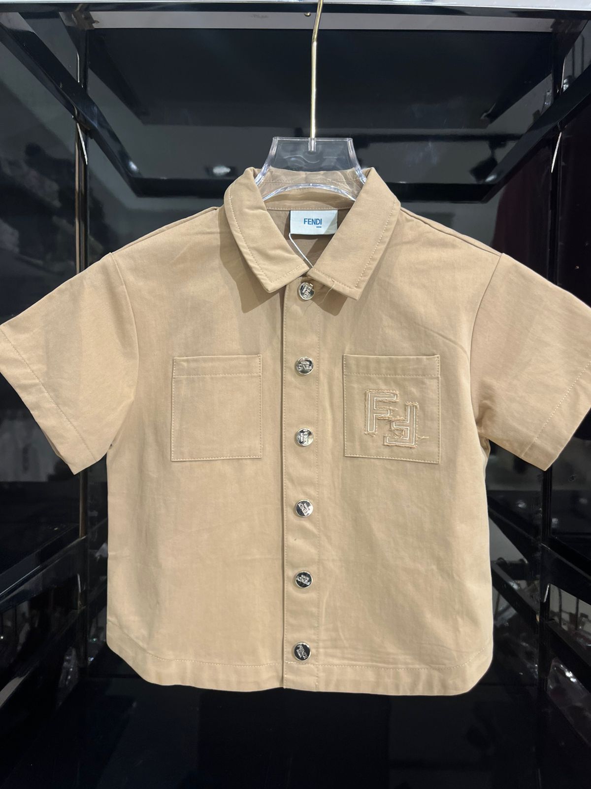 Fendi - Kids Embroidered FF Linen-Blend Set