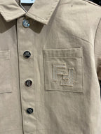 Fendi - Kids Embroidered FF Linen-Blend Set