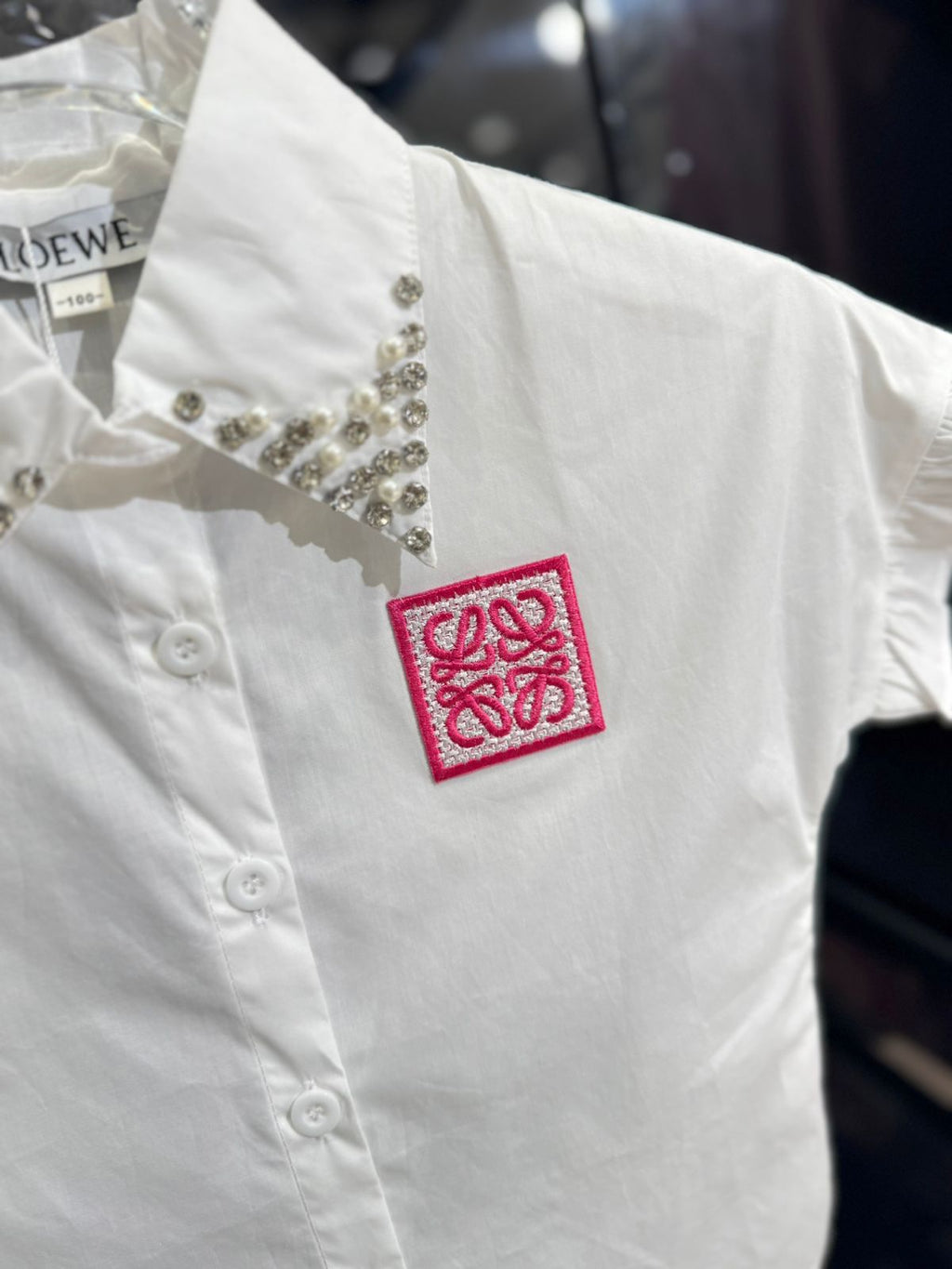 Loewe - Kids Pearl-Embellished Blouse and Ruffle Set