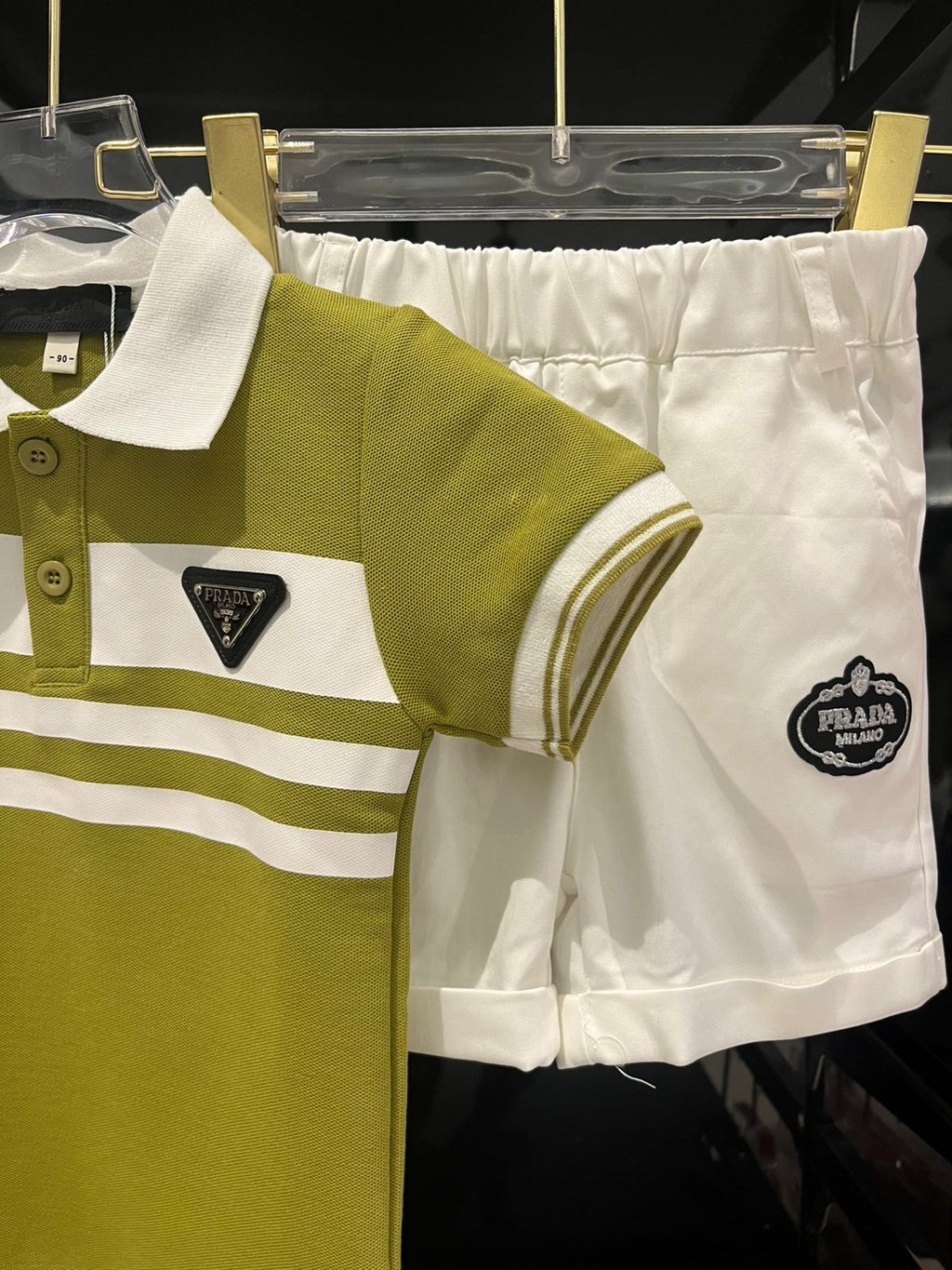 Prada - Kids Stripe Polo and Chino Set