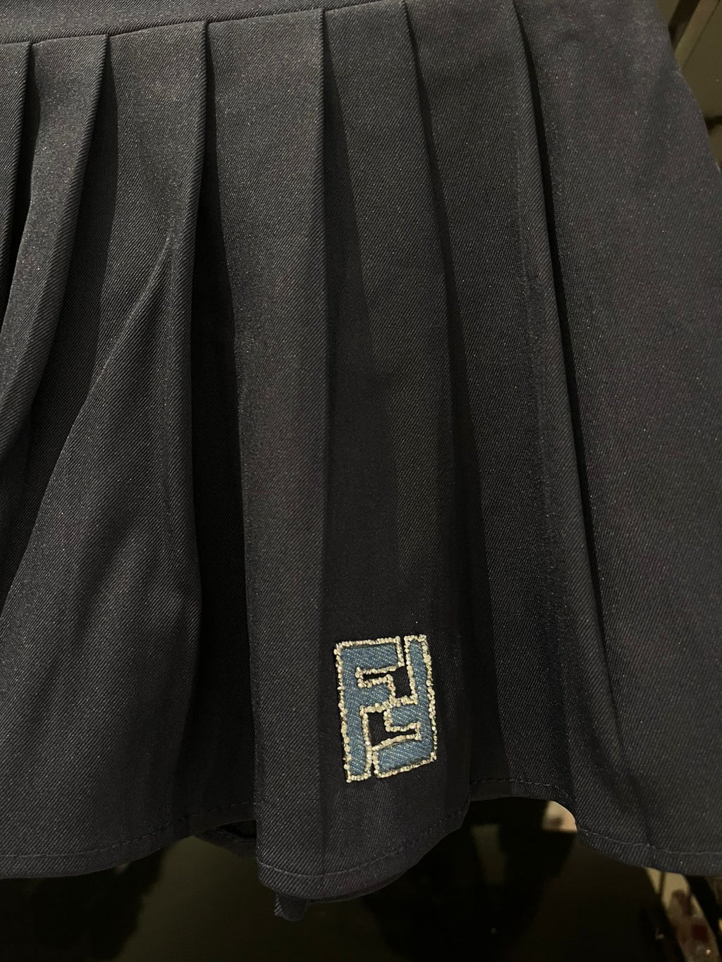 Fendi - Kids Pearl-Trimmed Cardigan and Pleated Skirt Set