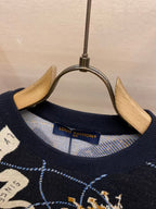 Louis Vuitton - Monogram Scarf-Print Knit T-Shirt