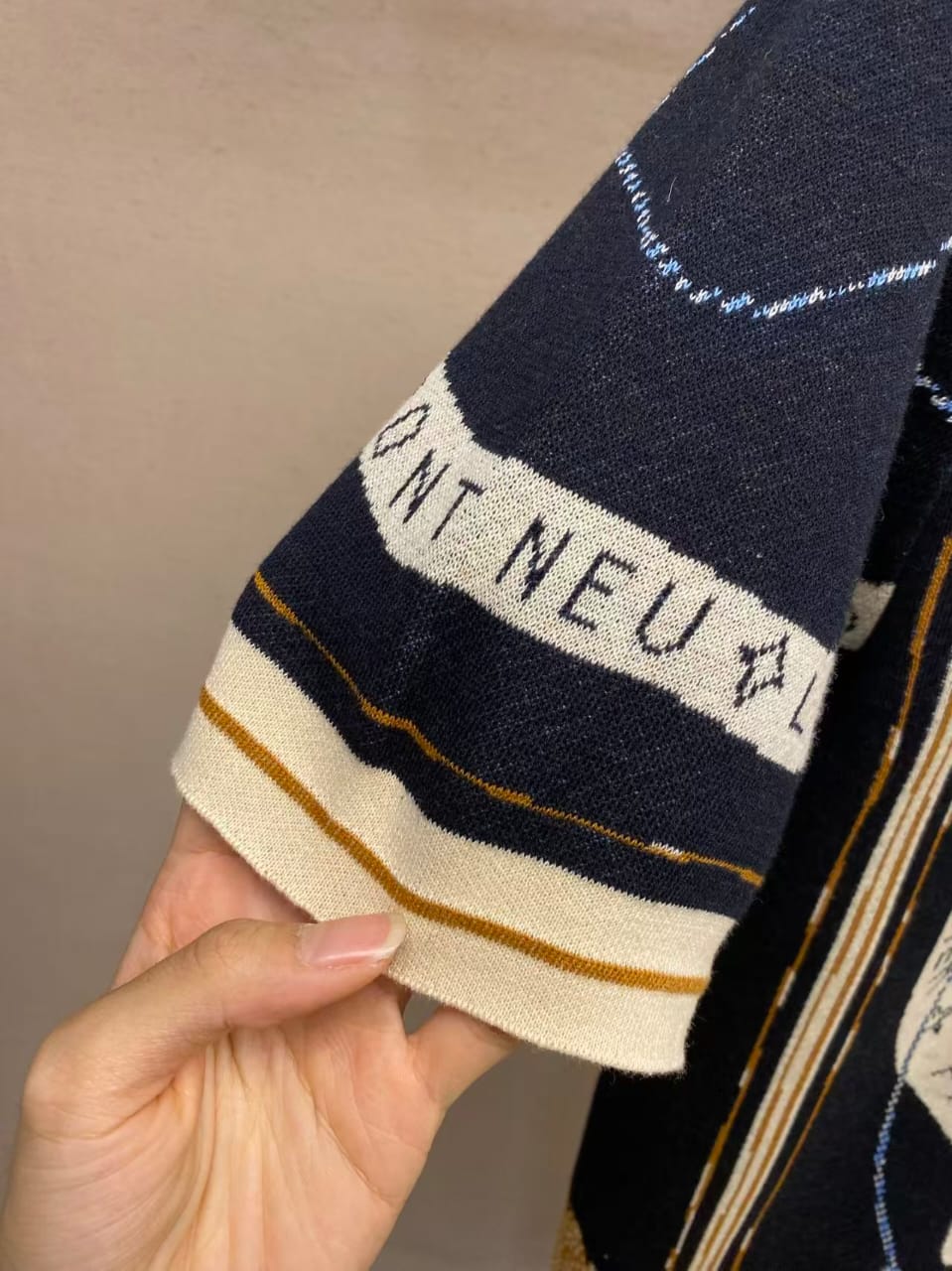 Louis Vuitton - Monogram Scarf-Print Knit T-Shirt