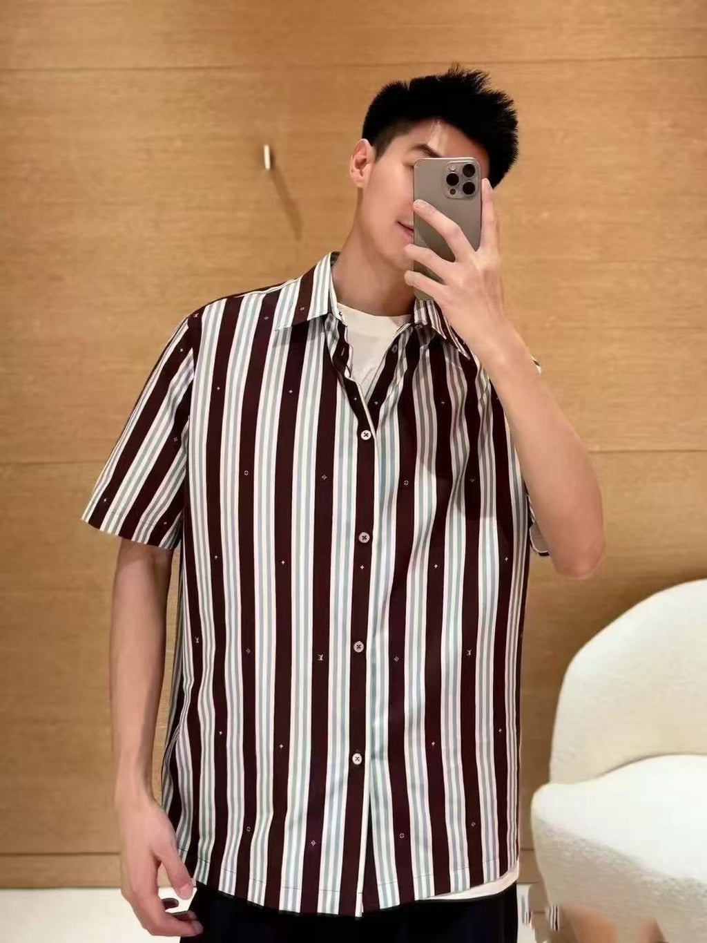 Louis Vuitton - "Surfin' Monogram" Short-Sleeve Shirt