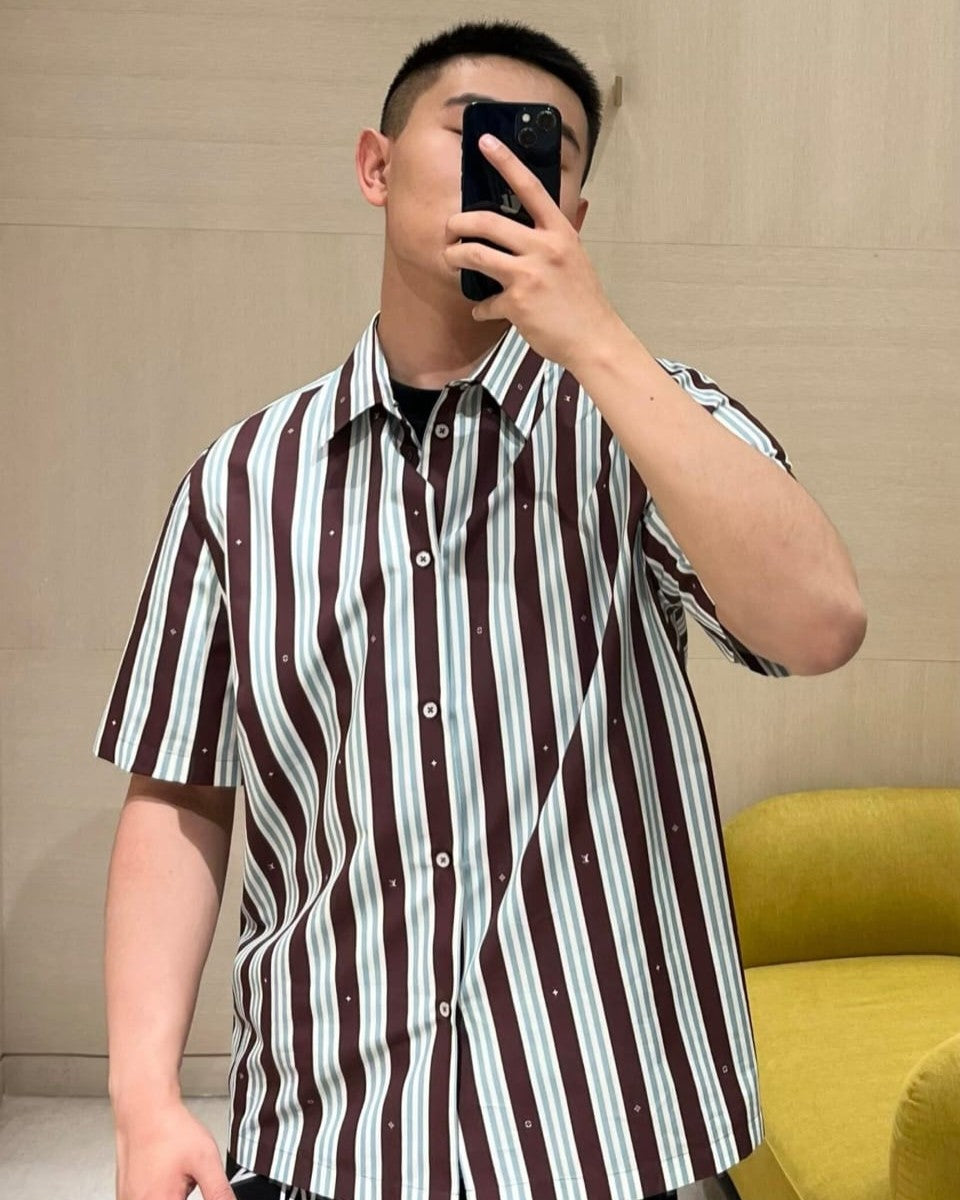 Louis Vuitton - "Surfin' Monogram" Short-Sleeve Shirt