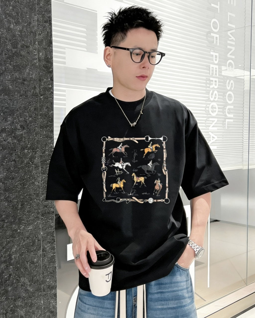 Hermès - "Cheval d'Orient" Graphic T-Shirt