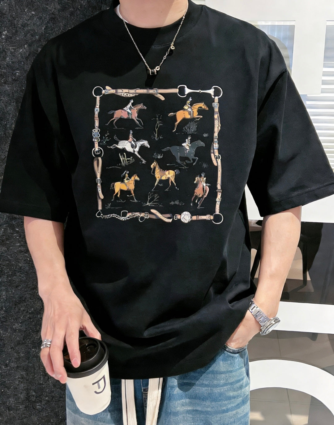Hermès - "Cheval d'Orient" Graphic T-Shirt