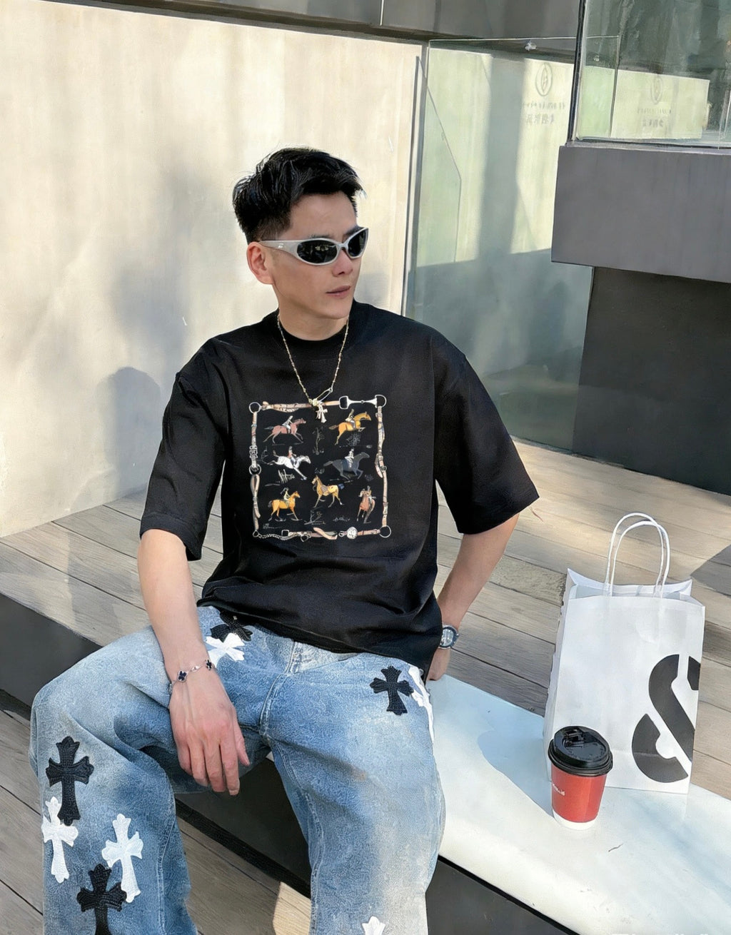 Hermès - "Cheval d'Orient" Graphic T-Shirt