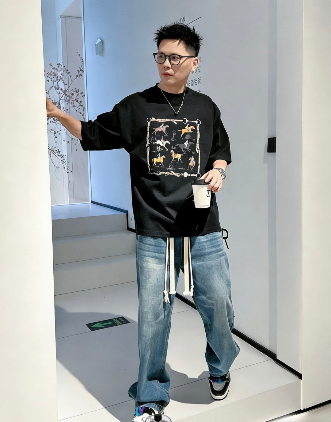 Hermès - "Cheval d'Orient" Graphic T-Shirt