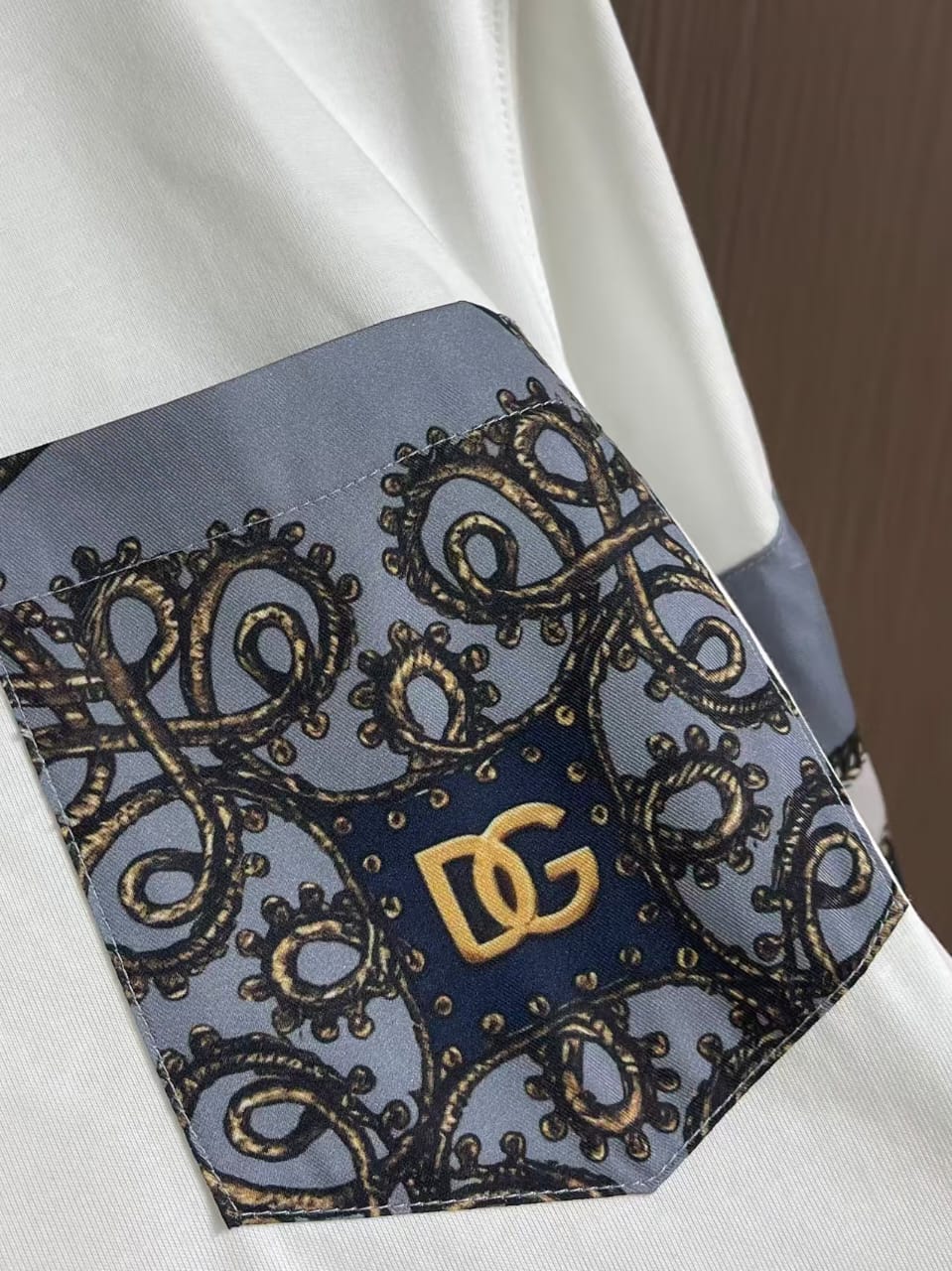 Dolce & Gabbana - Maiolica Pocket T-Shirt