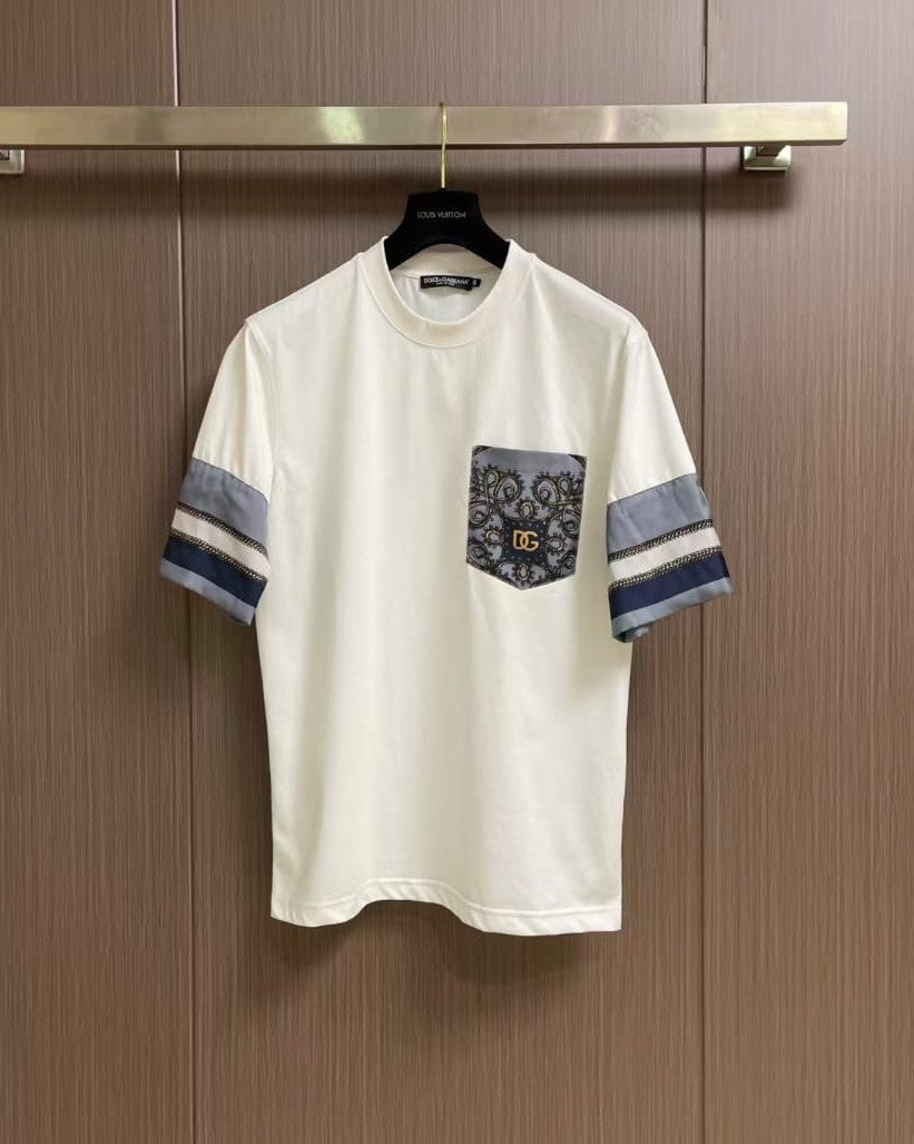 Dolce & Gabbana - Maiolica Pocket T-Shirt