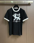 Dolce & Gabbana - Leopard Graphic Ringer T-Shirt