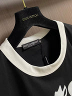 Dolce & Gabbana - Leopard Graphic Ringer T-Shirt