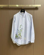 Thom Browne - Floral Embroidered Oxford Shirt
