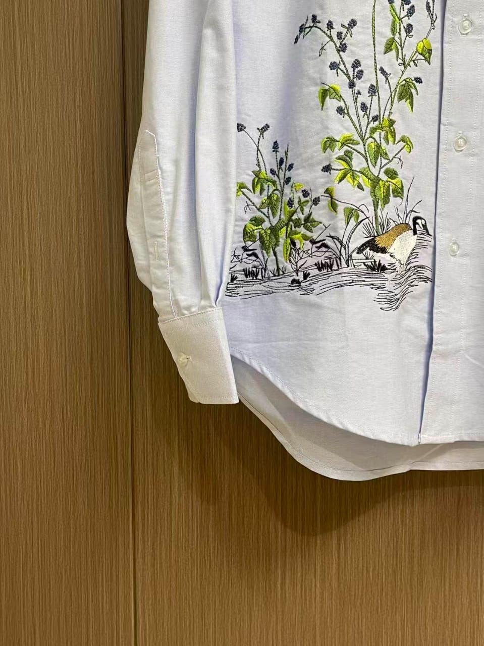 Thom Browne - Floral Embroidered Oxford Shirt