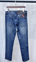 Zegna - "Triple Stitch" Detail Straight-Leg Jeans