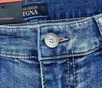 Zegna - "Triple Stitch" Detail Straight-Leg Jeans