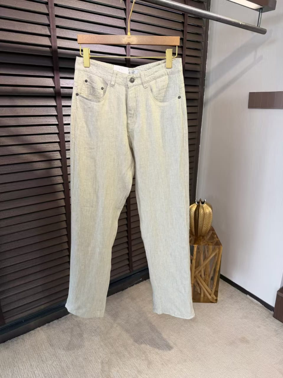 Brunello Cucinelli - Lightweight Cotton-Linen Trousers