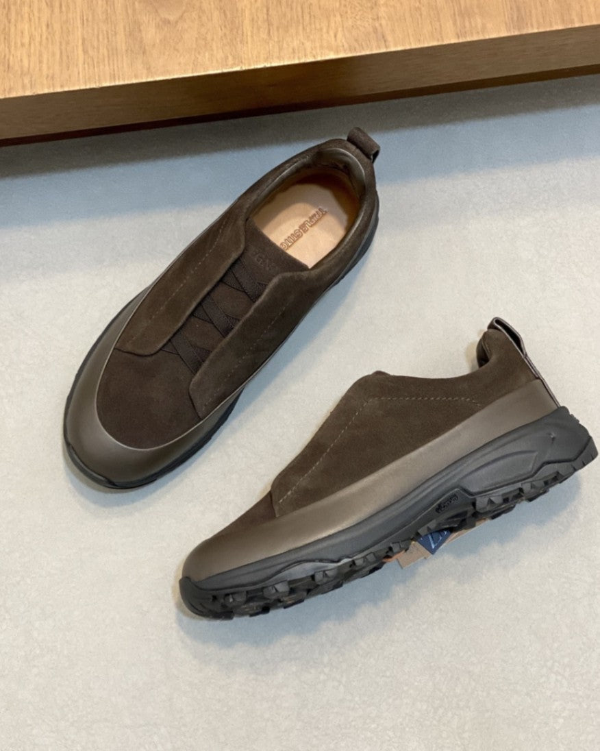Zegna - Triple Stitch™ Suede & Leather Sneakers