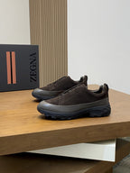 Zegna - Triple Stitch™ Suede & Leather Sneakers